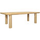 Anders 98 X 42 inch Natural Dining Table, Large